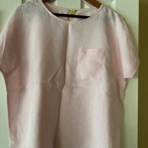 LL Bean Women’s Pink Linen Shirt